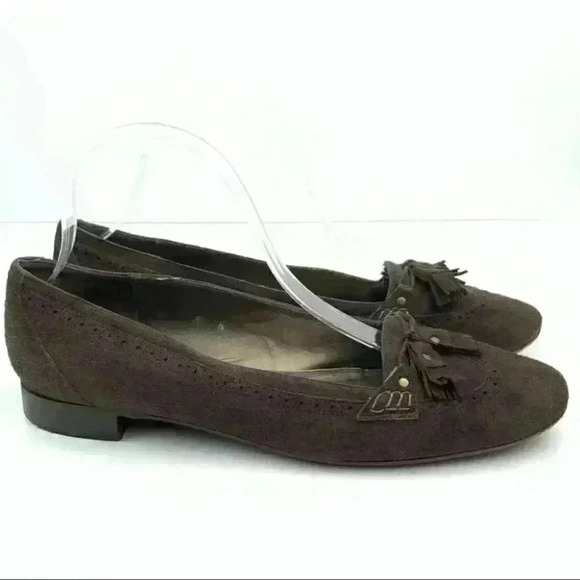 Talbots flats size 9 N brown suede tassel loafers - Picture 13 of 13